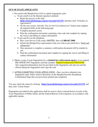 Reinstatement Application - Texas, Page 5