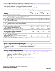 DCYF Form 05-006 Eceap Prescreen &amp; Application (Combined Form) - Washington, Page 5