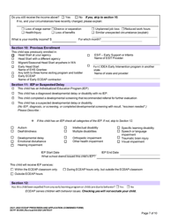 DCYF Form 05-006 Eceap Prescreen &amp; Application (Combined Form) - Washington, Page 7