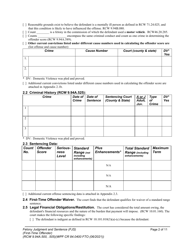 Form WPF CR84.0400 FTO Felony Judgment and Sentence - First-Time Offender - Washington, Page 2