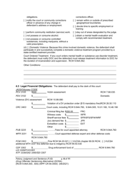 Form WPF CR84.0400 DOSA Felony Judgment and Sentence - Drug Offender Sentencing Alternative - Washington, Page 6