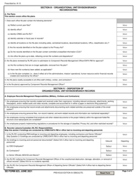 SD Form 823 Division/Branch/Office Standardized Record and Information Program Evaluation Form, Page 3