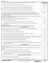 SD Form 823 Division/Branch/Office Standardized Record and Information Program Evaluation Form, Page 4