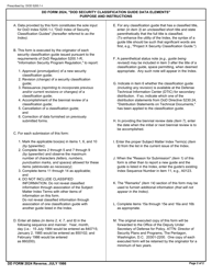 DD Form 2024 DoD Security Classification Guide Data Elements, Page 2