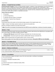 Form 3217 Psychiatric Hospital License Renewal Application - Texas, Page 2
