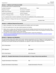 Form 3217 Psychiatric Hospital License Renewal Application - Texas, Page 3