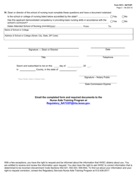 Form 5513 - NATCEP Request to Take the Competency Evaluation Program (Cep) Based on Competency in Basic Nursing - Texas, Page 2