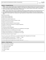 Form 3228 Application for a License to Operate a General or Special Hospital - Texas, Page 2