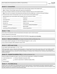 Form 3228 Application for a License to Operate a General or Special Hospital - Texas, Page 3