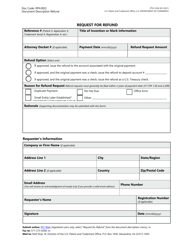 Form PTO-2326 &quot;Request for Refund&quot;
