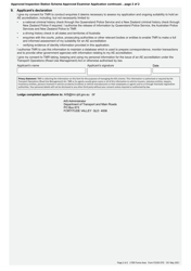Form F2339 Approved Examiner Application - Approved Inspection Station Scheme - Queensland, Australia, Page 2