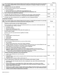 Form IMM0129 Document Checklist - in-Canada Families of Canadian Victims of Recent Air Disasters - Canada, Page 2