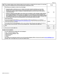 Form IMM0129 Document Checklist - in-Canada Families of Canadian Victims of Recent Air Disasters - Canada, Page 3