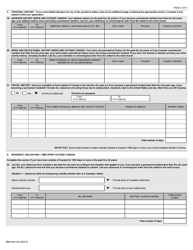 Form IMM5444 Application for a Permanent Resident Card - Canada, Page 2