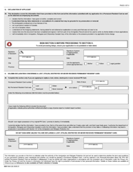Form IMM5444 Application for a Permanent Resident Card - Canada, Page 4