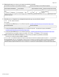 Forme CIT0001 Demande De Certificat De Citoyennete Pour Adultes Et Mineurs - Canada (French), Page 2