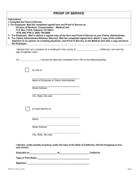 QME Form 105 Request for Qualified Medical Evaluator Panel (Unrepresented Employee) - California, Page 2