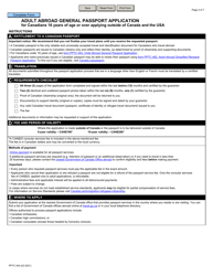 Form PPTC040 Adult Abroad General Passport Application for Canadians 16 Years of Age or Over Applying Outside of Canada and the Usa - Canada, Page 4