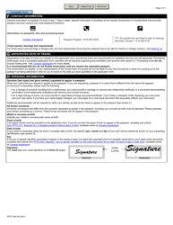 Form PPTC040 Adult Abroad General Passport Application for Canadians 16 Years of Age or Over Applying Outside of Canada and the Usa - Canada, Page 5