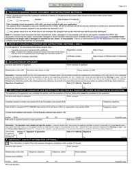 Form PPTC042 Child Abroad General Passport Application for Canadians Under 16 Years of Age Applying Outside of Canada and the Usa - Canada, Page 2