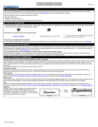 Form PPTC042 Child Abroad General Passport Application for Canadians Under 16 Years of Age Applying Outside of Canada and the Usa - Canada, Page 4