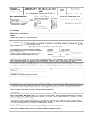Form AFD-1 &quot;Attorney's Fee Declaration (Adult) for Appointments Made Prior to 6/14/2011&quot; - Alabama