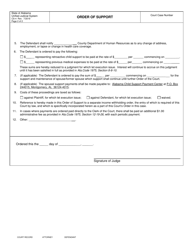 Form CS-4 Order of Support - Alabama, Page 2