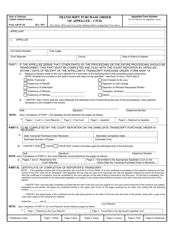 Document preview: Form ARAP-1B Transcript Purchase Order of Appellee - Civil - Alabama
