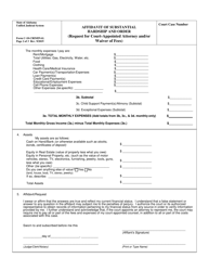 Form C-10-CRIMINAL Affidavit of Substantial Hardship and Order (Request for Court-Appointed Attorney and/or Waiver of Fees) - Alabama, Page 2