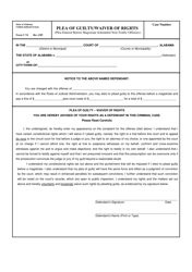 Document preview: Form C-74 Plea of Guilty/Waiver of Rights - Alabama