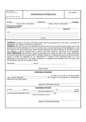 Form CR-20 Bondsman&#039;s Process - Alabama