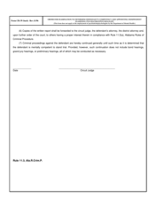 Form CR-39 Order for Examination to Determine Defendant&#039;s Competency and Appointing Independent Examining Psychiatrist/Psychologist - Alabama, Page 2