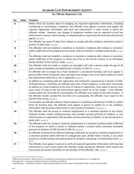 Form SO-1 Adult Sex Offender Responsibilities Acknowledgement - Full Requirements - Alabama, Page 2