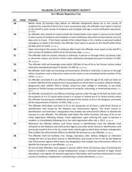 Form SO-1 Adult Sex Offender Responsibilities Acknowledgement - Full Requirements - Alabama, Page 3