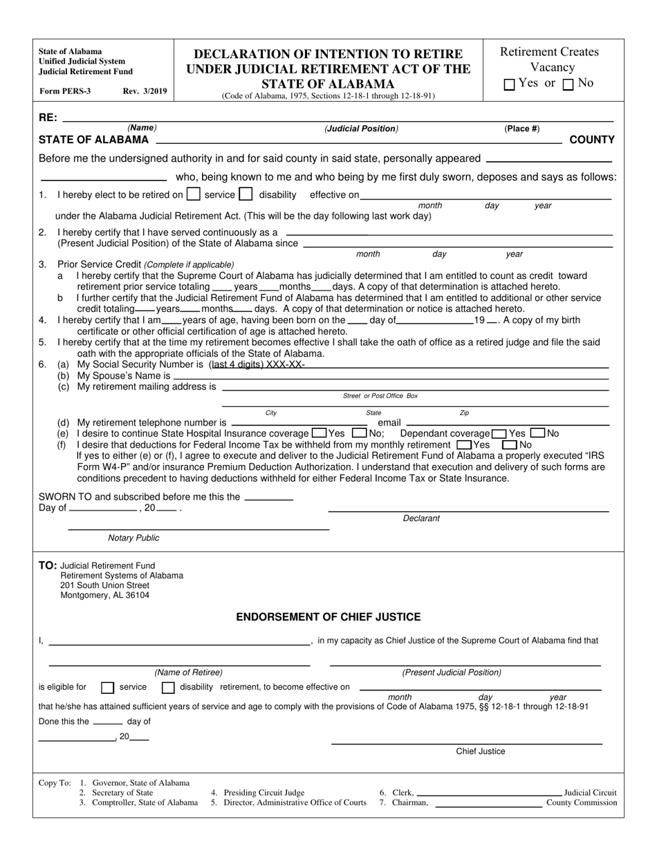 Form Pers 03 Fill Out Sign Online And Download Fillable Pdf Alabama Templateroller 1396