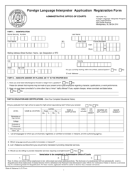 Foreign Language Interpreter Application Registration Form - Alabama, Page 2