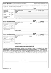 Foreign Language Interpreter Application Registration Form - Alabama, Page 3