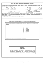 Form PERS-22 Employment Application - Alabama, Page 5
