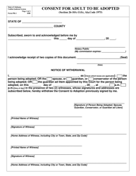 Form PR-2 Consent for Adult to Be Adopted - Alabama, Page 3