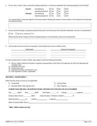 ADEM Form 187 &quot;Npdes Individual Permit Application Supplementary Information for Industrial Facilities&quot; - Alabama, Page 4