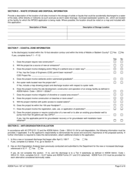 ADEM Form 187 &quot;Npdes Individual Permit Application Supplementary Information for Industrial Facilities&quot; - Alabama, Page 6