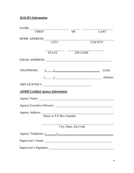 Medication Assistant Train-The Trainer Course Registration Form - Alabama, Page 4