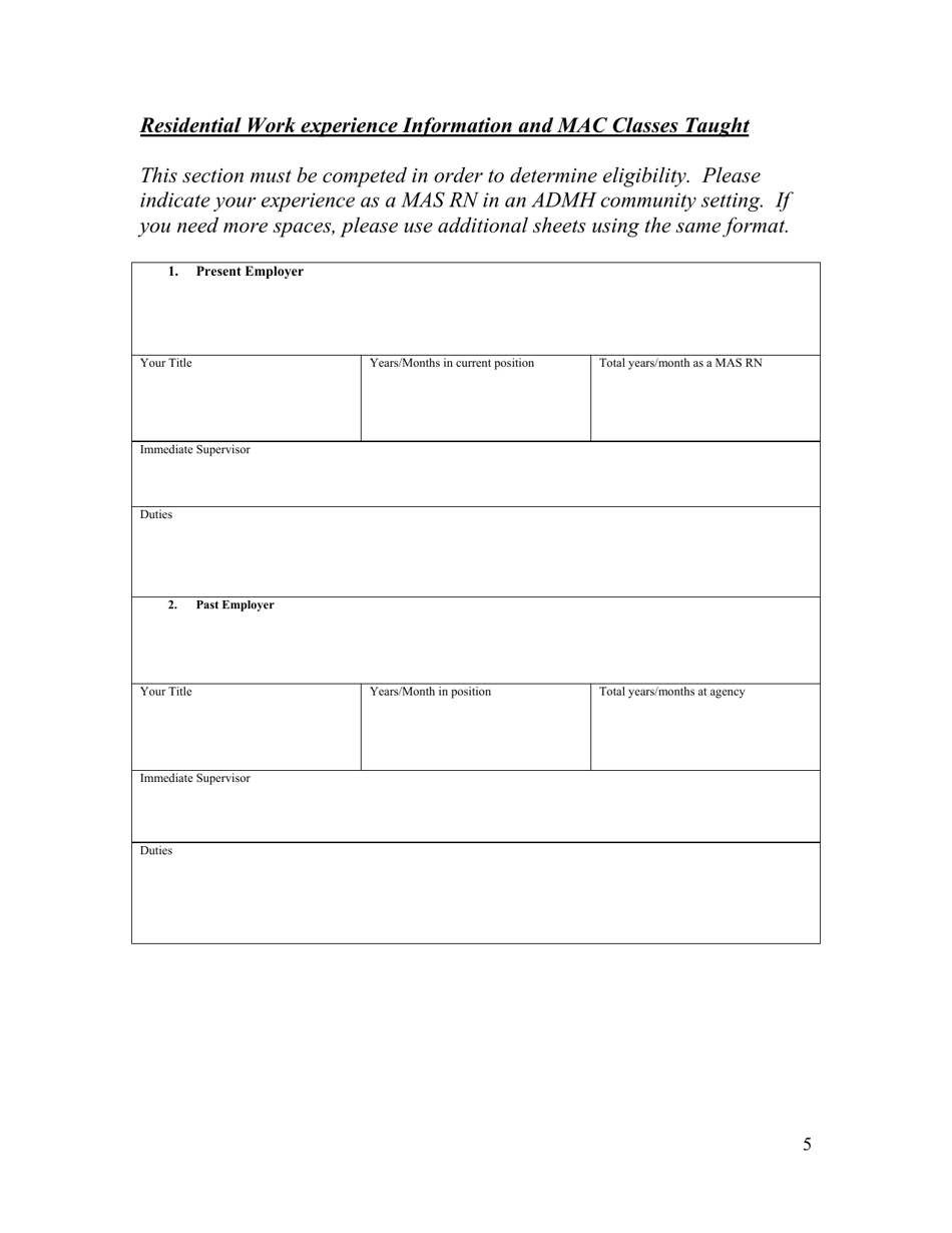 Medication Assistant Train-The Trainer Course Registration Form - Alabama, Page 5