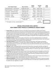 Limited Non-timber Forest Products Commercial Harvest Permit - Alaska, Page 3
