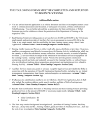 Arizona Tribal - State Vendor Application - Short Form - Arizona, Page 2