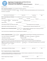 Catastrophic Leave Application for Medical Emergency - Arkansas, Page 2