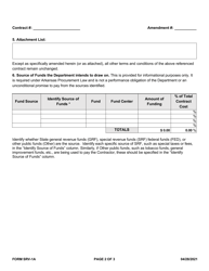 Form SRV-1A Amendment to Services Contract - Arkansas, Page 2
