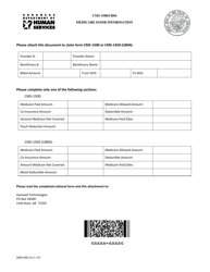 Form DMS-600 Cms 1500/Ub04 Medicare Eomb Information - Arkansas