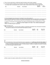 Form 3606 Small Estate Affidavit - Illinois, Page 3