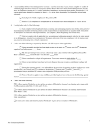 Petition for Removal of Membership Fees Delinquency - Florida, Page 2